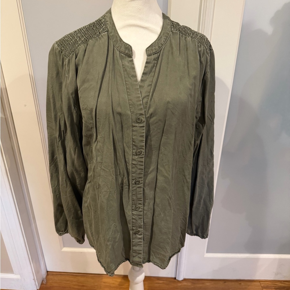 Caffe Marrakesh Sage Green Women's Blouse
